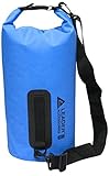 New Heavy Duty Vinyl Waterproof Dry Bag for Boating Kayaking Fishing Rafting Swimming Floating and Camping (Blue, 55L)