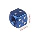 Senzeal 5X Aluminum Dice Valve Caps Tire Air Valve Stem Caps Cover for Car Trunk Bike Bicycle Wheel Blue