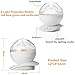 Projector Night Light,SOLMORE Color Changing LED Projector Lamp,Aurora Star Projector Light,Mood Light,Night Light for kids Baby Adults with Speaker USB Audio Cable for Living Room Bedroom Decor Lamp
