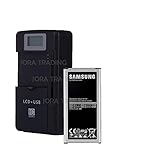 OEM Battery EB-BJ710CBU for Samsung Galaxy J7 (2017) | J7 Perx | J7 Sky Pro | J710 | J727 w/Universal LCD Battery Charger + USB-Port (Adjustable Dock) in Non-Retail Packaging