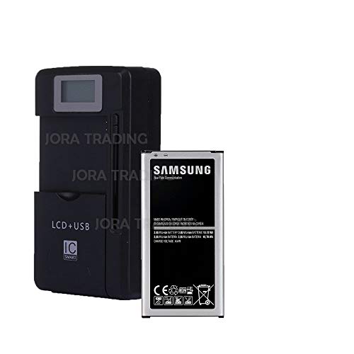 OEM Battery EB-BJ710CBU for Samsung Galaxy J7 (2017) | J7 Perx | J7 Sky Pro | J710 | J727 w/Universal LCD Battery Charger + USB-Port (Adjustable Dock) in Non-Retail Packaging