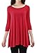 Taydey Womens Short Sleeve Tunic Tops for Leggings Burgundy-3XL (Plus Burgundy-3XL