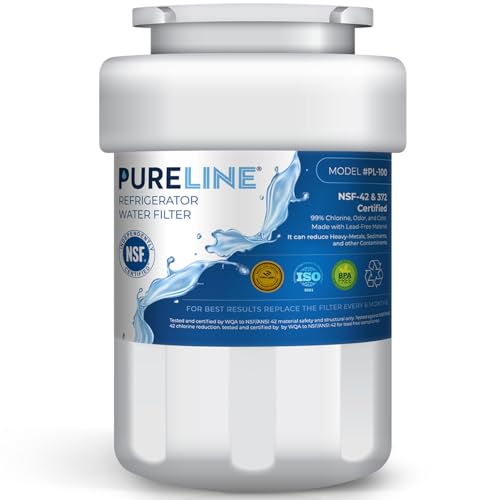 Pureline Replacement for MWF® Water Filter, Smartwater MWFP, Kenmore® 46-9991, Models MWFP, MWFINT, GWF, GWFA, Refrigerator Water Filter. NSF Certificate