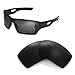 Walleva Black Polarized Replacement Lenses for Oakley Eyepatch 2 (OO9136 Series) Sunglasses