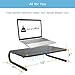 Monitor Stand Riser with Vented Metal for Computer, Laptop, Desk, Printer with 14.5 Platform 4 inch Height – Black (1 Pack)thumb 2