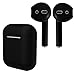 AirPod Skins, Silicone Charging Case Cover, Eartips Bundle (Matte Black)