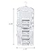 Wrapping Paper Storage Organizers- 2 Pack- Dual Sided Hanging Gift Wrap Station-Clear Compartments for 30” Rolls, Ribbon, Bows & Gift Bags by Elf Stor
