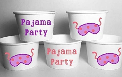 Pajama Party Treat Cups Birthday Sleepover Set of 12