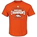 NFL Denver Broncos Men's Champion Strut VII Tee, Large, Classic Orange