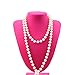 BoJia Garland Pearls 10mm Large Round Faux Crystal Beads by The Roll for Flowers DIY Wedding Party Decoration,65Feet,Ivory
