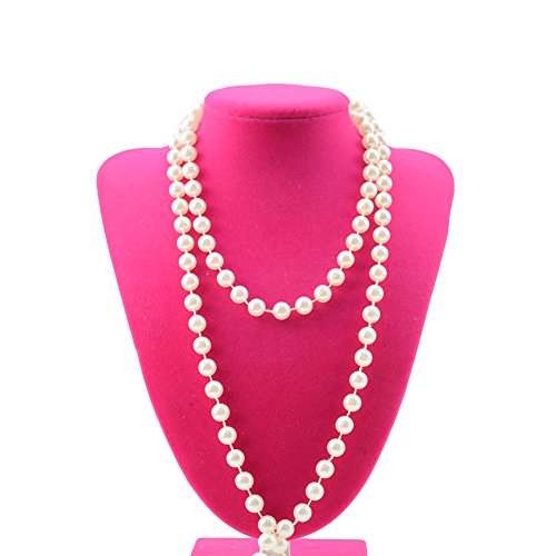 BoJia 10 mm Large Ivory Pearls Faux Crystal Beads by The Roll for Flowers Wedding Party Decoration