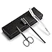 ROSALU 3 in 1 Eyebrow Kit, Eyebrow Razor Eyebrow Brush Scissor for Trimming Brow & Hair Removal, Eyebrow Grooming Set with A Gift Box