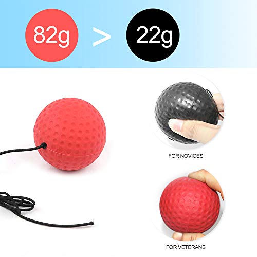 image for JideTech Boxing Reflex Ball - for Kids and Adults Boxing Punch Equipme