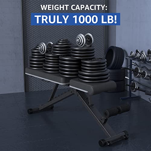 BARWING 842 Weight Bench Adjustable Exercise 800 LB Heavy Incline