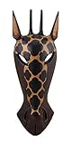 African Giraffe Jungle Mask Africa Decor Wall Hanging Small