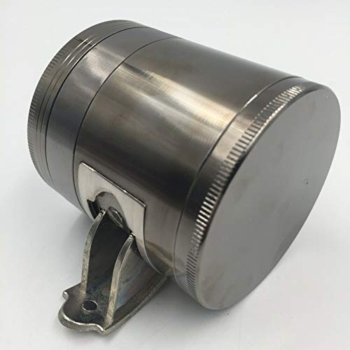 4 Piece Metal Tobacco Grinder Herb Spice Grinder Zinc Alloy Metal Grinder (Window Gun Metal)