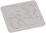 CottageCutz 1.3 by 1.1-Inch Die Cuts, Mini, Baby Footprints