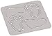 CottageCutz 1.3 by 1.1-Inch Die Cuts, Mini, Baby Footprints