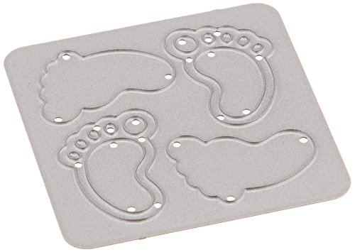 CottageCutz 1.3 by 1.1-Inch Die Cuts, Mini, Baby Footprints