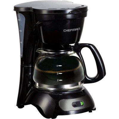 Chefman RJ14-4-M 4 Cup Switch Coffee Maker, Black