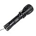 TurnRaise Scuba Diving Light, Diving Flashlight - 1200 Lumen XM-L2 100M Waterproof Underwater Torch, Bright LED Submarine Safety Light for Underwater Activities and Outdoor Activities(Without Battery)