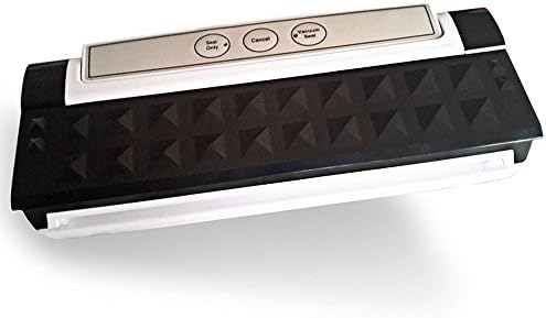 Kosmios Vacuum Sealer Machine - Black - Model TVS-2013 with 10 Piece Bonus Vacuum Bags