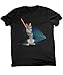 Arm The Animals Men's Hologram Battle Cat Graphic T-Shirt