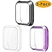 NANW Screen Protector Compatible with Fitbit Versa Lite Edition (3-Pack), All-Around Smartwatch Screen Protective Screen Case Bumper Cover Saver Soft TPU Plated Case (NOT for Fit bit Versa)