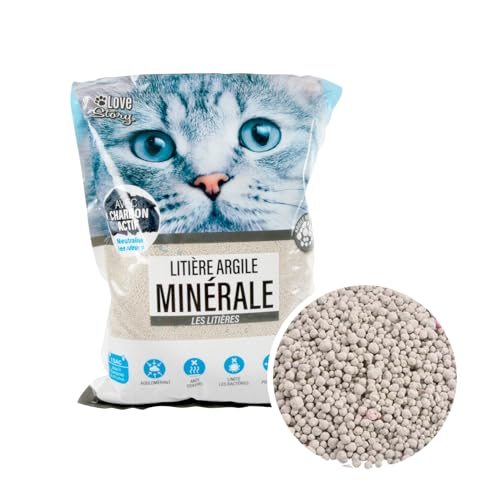 Love Story, Bentonit Mineralischer Streu mit Aktivkohle, 5 l