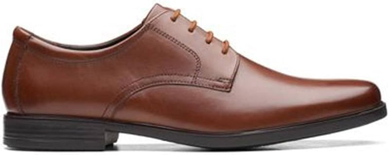 Men's Bensley Lace Oxford, Lea marrón Oscuro, 44 EU