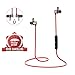 Bluetooth Wireless Earphones with Mic Wireless Headphones Magnetic Earbuds Sport Lightweight Noise Cancelling Headsets(Red)