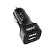 iXCC 24W Dual-Port USB Car Charger High Speed Charging Adapter for iPhone 7 6s Plus, iPad Pro Air mini, Galaxy S7 S6 Edge, Note 5, LG, Nexus and More
