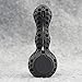 Unbreakable Honeycomb Silicone Straws Built-in Cleaner Spoon& Bowl (Black)