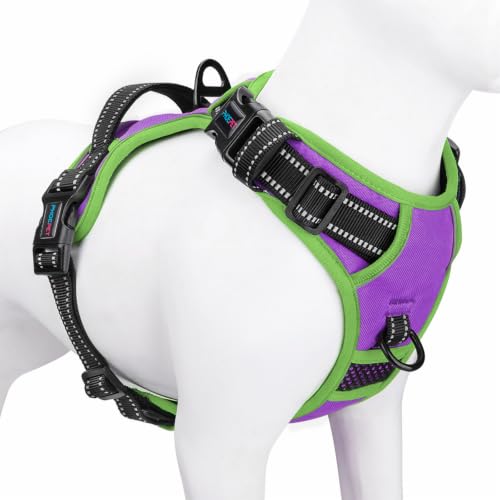 PHOEPET No Pull Dog Harness XL Purple