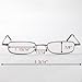Ultra Slim Polished Full Frame Lightweight Unisex Men Women Eyewear Reading Glasses w/ Portable Aluminum Pen Clip Tube Case (+1.00, Gunmetal frame)