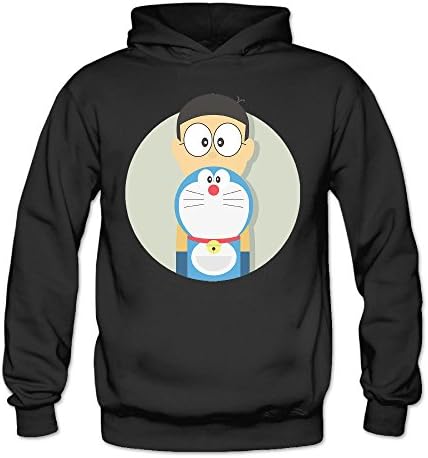 MSKOOK Women's Doraemon Hooded Sweatshirt