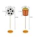 24 PCS Movie Night Cupcake Toppers Dessert Cupcake Toppers Hollywood Party Clear Treat Picks