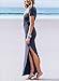 Women's Sexy V Neck Casual Beach Club Maxi Dresses Summer Party Long Dress