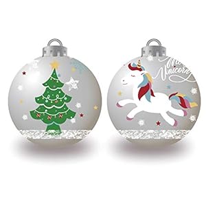 Arditex ZK50833 kerstballen, diameter 6 cm, 10 stuks van ZASKA eenhoorn