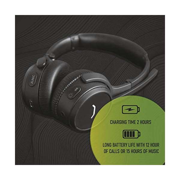 Wireless Headset With Microphone - Noise Cancelling Bluetooth Headphones For Office - Professional Office Headset - ENC…