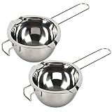 18/8 Stainless Steel Universal Double Boiler | Melting Pot | Smart Baking Tool (Set Of 2)
