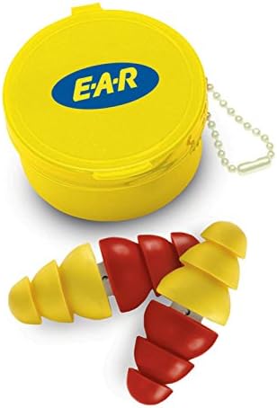 3M E-A-R ARC Plug 370-2000 Red/Yellow Universal Thermoplastic Elastomer Foam Reusable Uncorded Triple-Flange Ear Plugs - 22 dB NRR - 70071521275 [PRICE is per EACH]