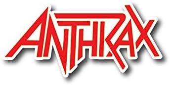 Anthrax Sticker Red Rock Band Decal for Car Window, Bumper, Laptop, Skateboard, Wall, ETC. (4")