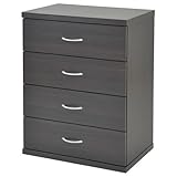 山善(YAMAZEN) 4段チェスト 洋タンス(幅60) ダークブラウン STT-8060C(DBR)