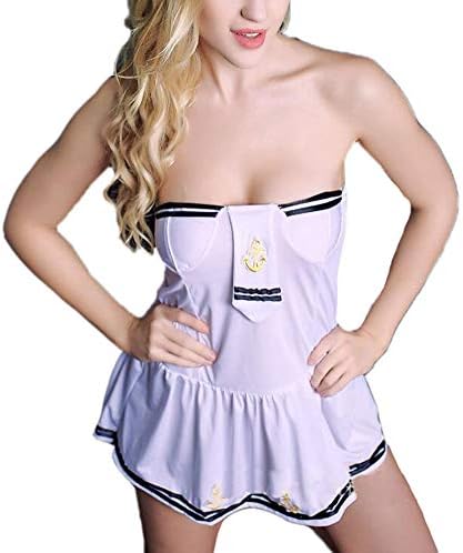 Hellomiko Women's Sexy Lingerie Ladies Nurse Outfits Maid Uniform Costumes Police Sleepwear Cosplay Dress