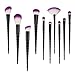 Saking Makeup Brushes 10 PCS Make Up Foundation Eyebrow Eyeliner Blush Cosmetic Concealer Brushes kit (Black)