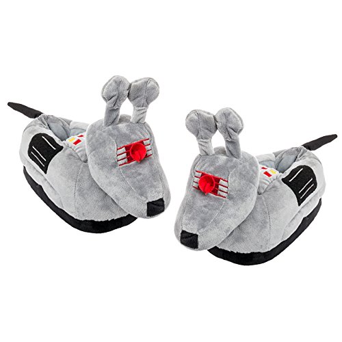 TGO Doctor Who Women's K9 Slippers S/M Grey