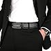 Xhtang Men's Ratchet Belt Genuine Leather Slide Belts Adjustable