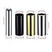 Guitar Slide Kit Included 3Pcs Metal Guitar Slides(Gold Black Silver) and 1Pcs Chrome Stainless Steel Bar Guitar Lap Slide with 4 Stainless Steel Thumb & Finger Picks in Metal Box