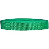 Strapworks Heavyweight Polypropylene Webbing - Heavy Duty Poly Strapping for Outdoor DIY Gear Repair, 3/4 Inch x 10 Yards, Kelly Green